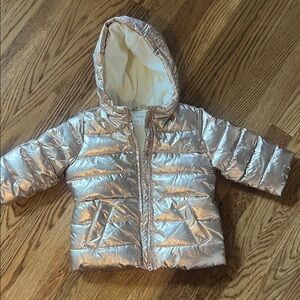 Gymboree Metallic Rose Gold Baby Puffer Jacket